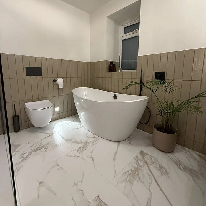 beige bathroom design