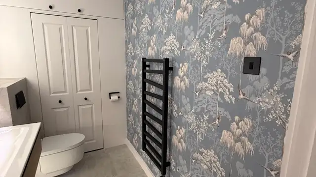plymouth_cloakroom_wallpapered_toilet
